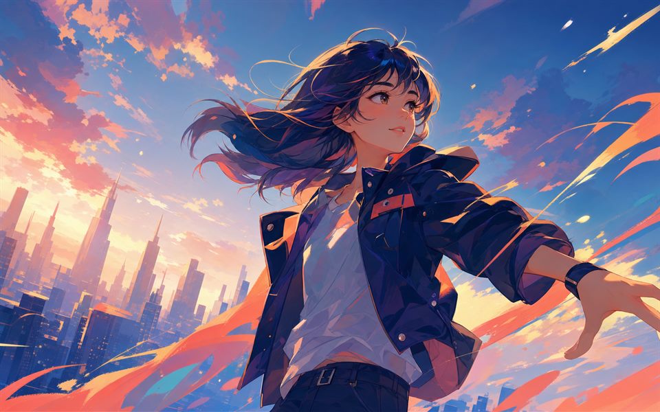 Original anime illustration example style preview
